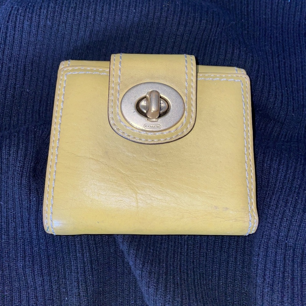 Coach Yellow Wallet